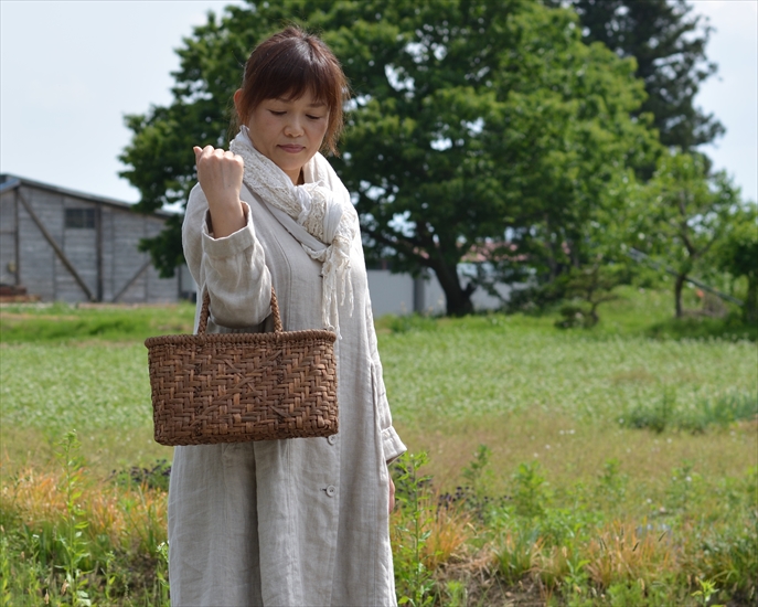 和雑貨 四季彩堂 オンラインショップ / 山ぶどう籠バッグ 格子編み