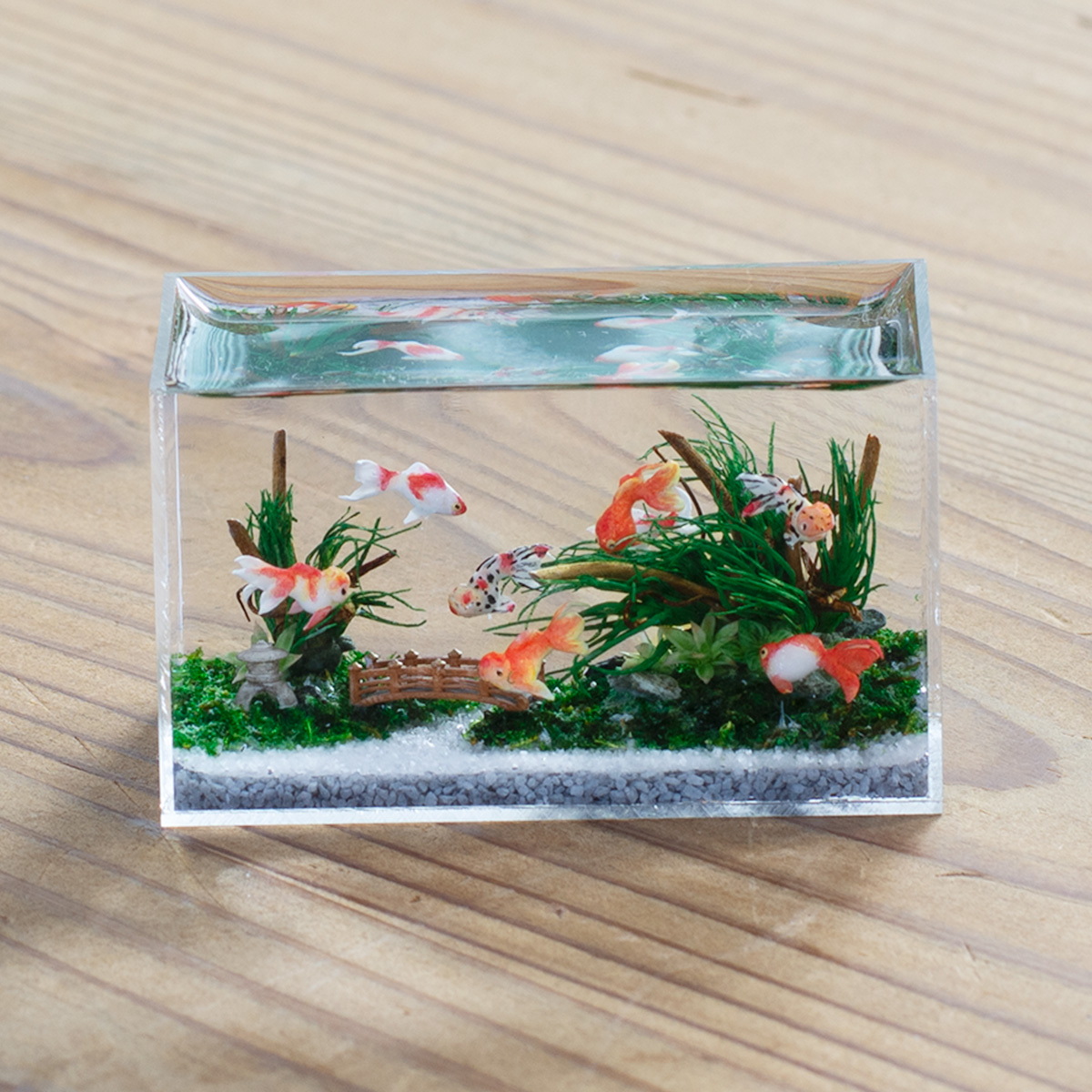 小林美幸 ミニチュア 水槽 金魚 60mm