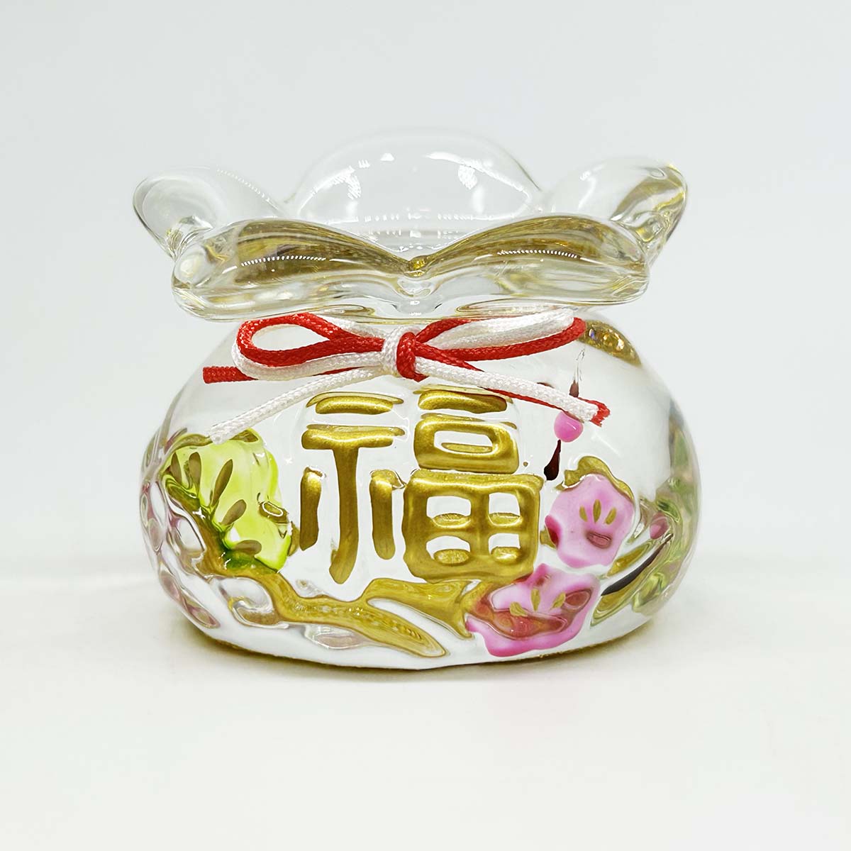 干支人形 未 巾着金彩硝子飾り 2027干支