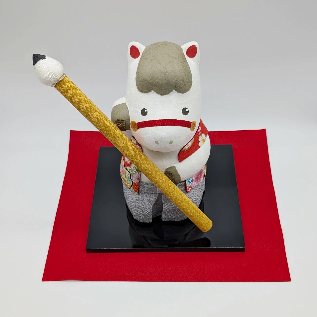 干支人形 リュウコドウ ちぎり和紙人形 書初め (特大) 2026干支 5