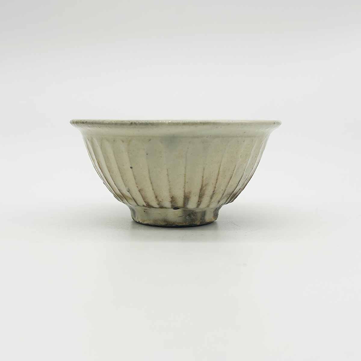 古谷製陶所 信楽焼 鉄散 飯碗 大(線彫)