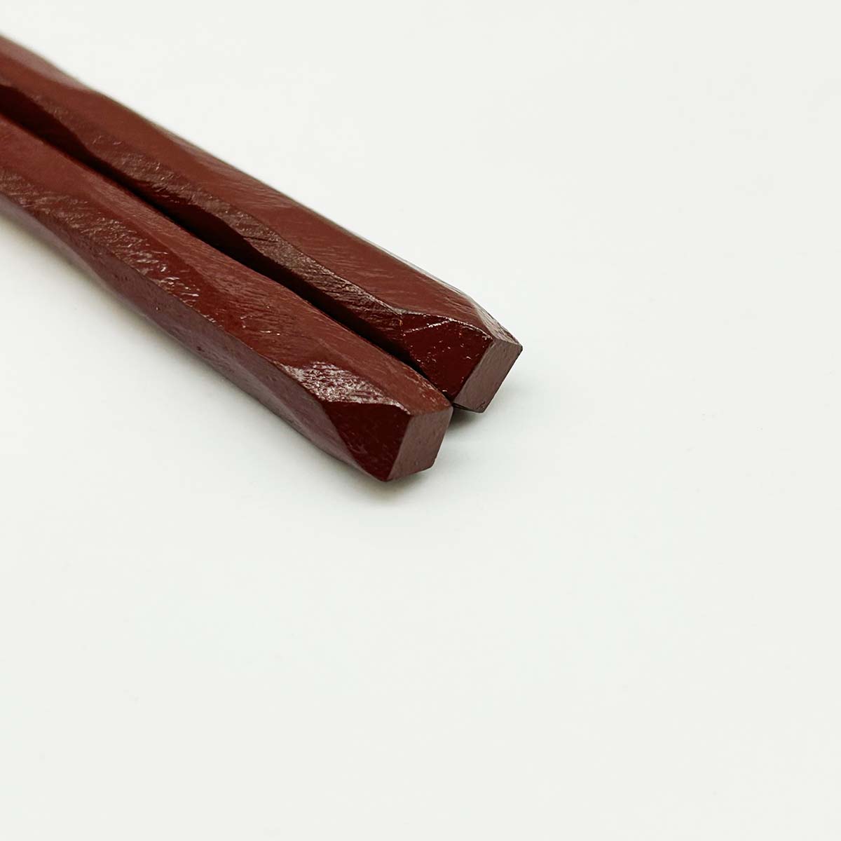若狭塗箸 風樹 茶 16.5cm 上部