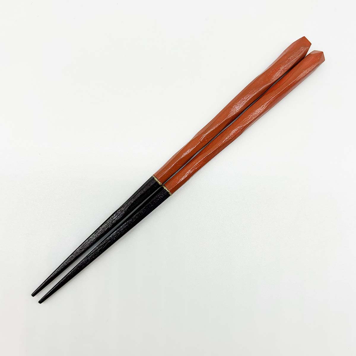 若狭塗箸 風樹 橙 15cm 全体