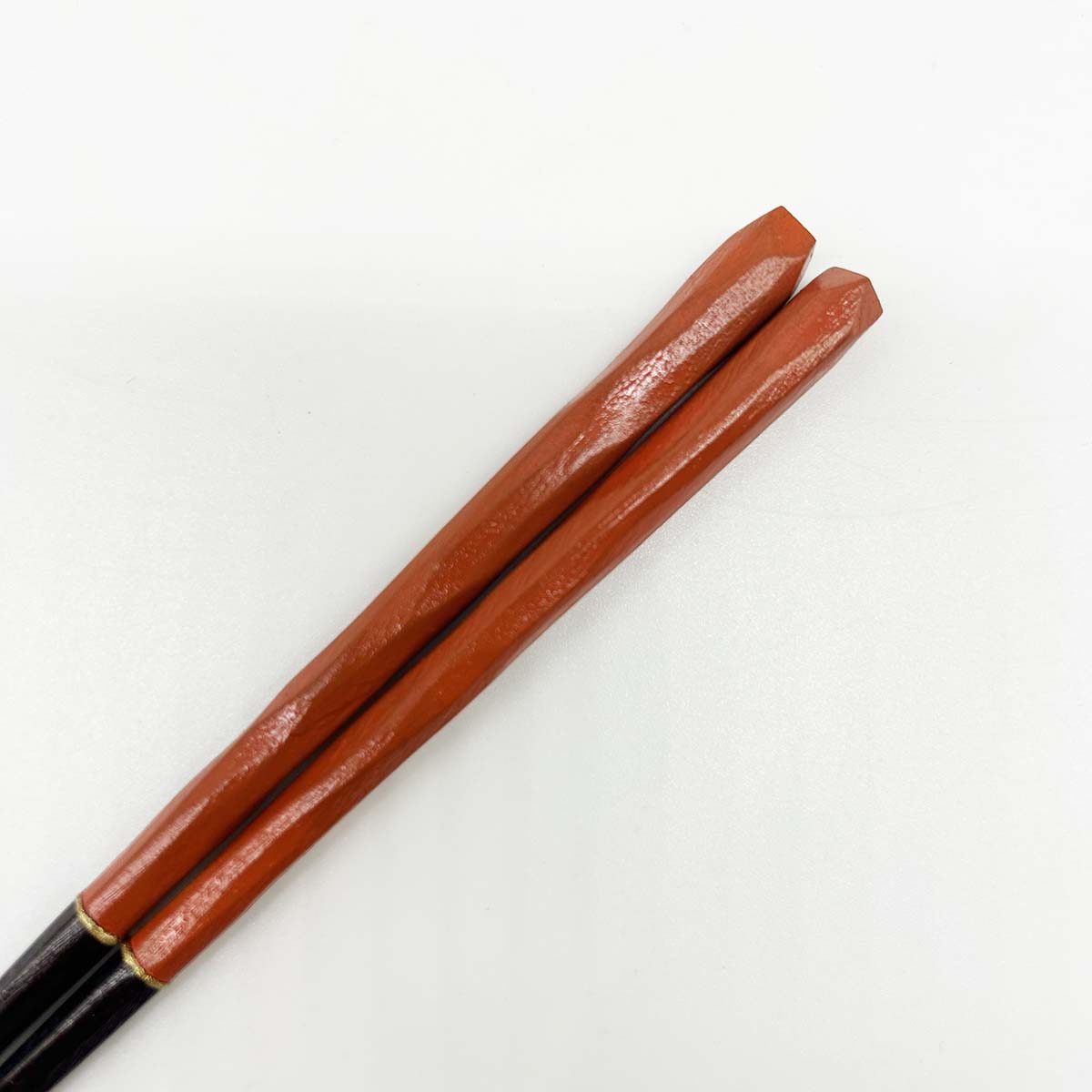 若狭塗箸 風樹 橙 15cm 持ち手