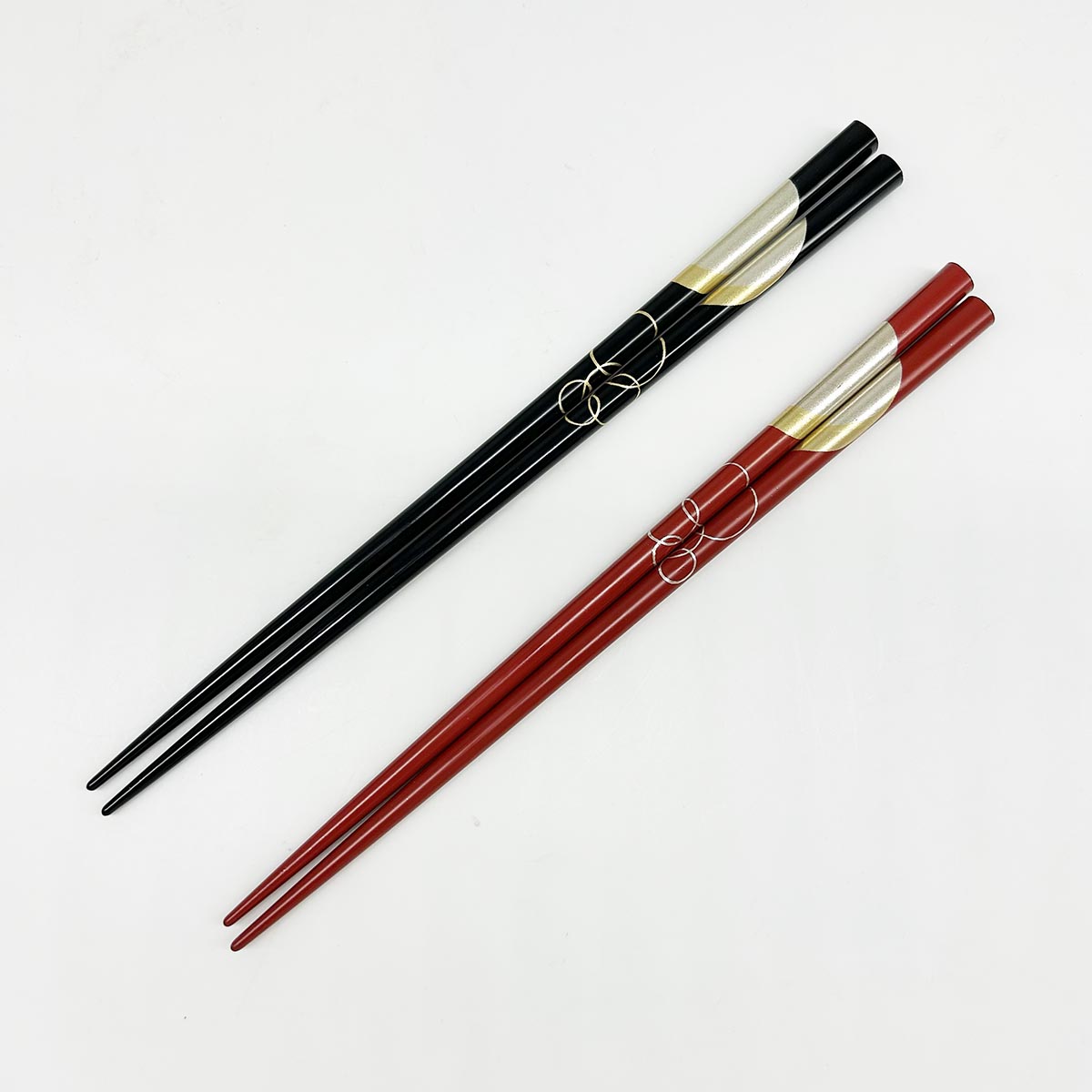 若狭塗箸 宵待月 22.5cm/21.5cm 全体