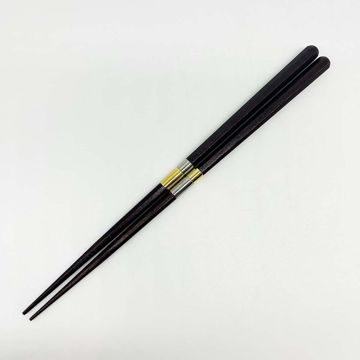 若狭塗箸 懐箸 祥天 市松 23cm 全体