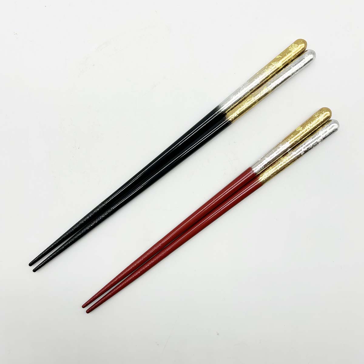 若狭塗箸 祝彩 23cm/20.5cm 全体