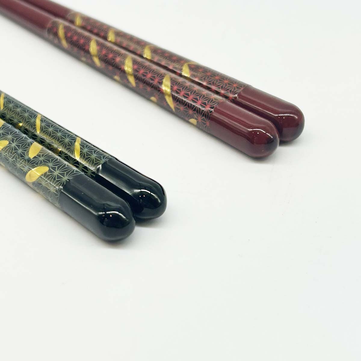 若狭塗箸 荘園 23cm/20.5cm 上部