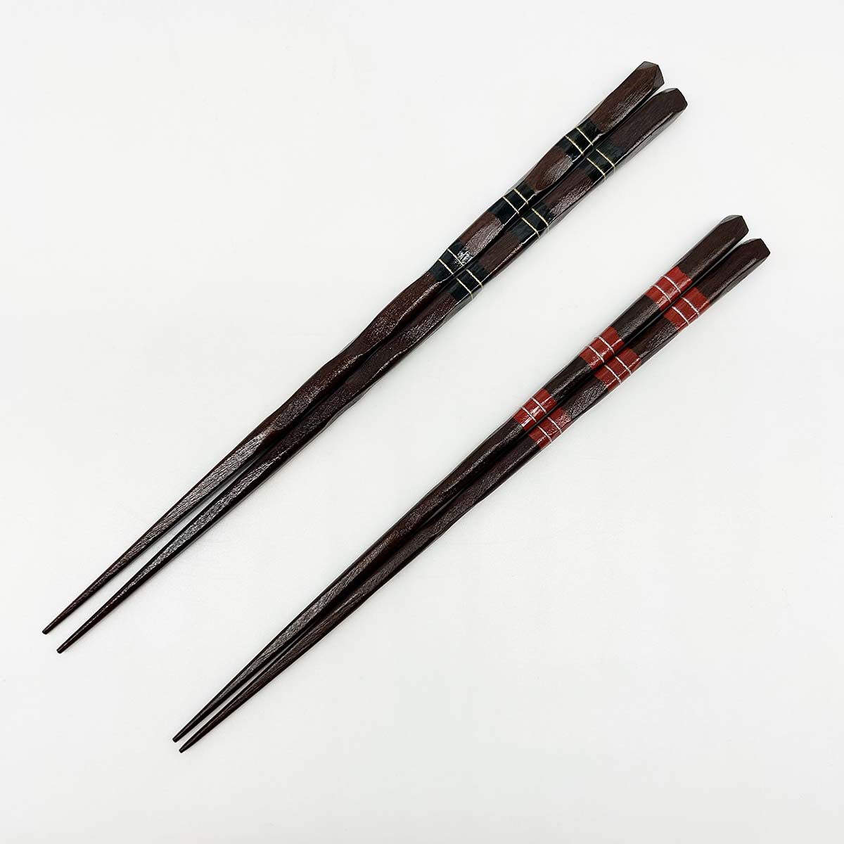若狭塗箸 花巻 23cm／21cm　全体