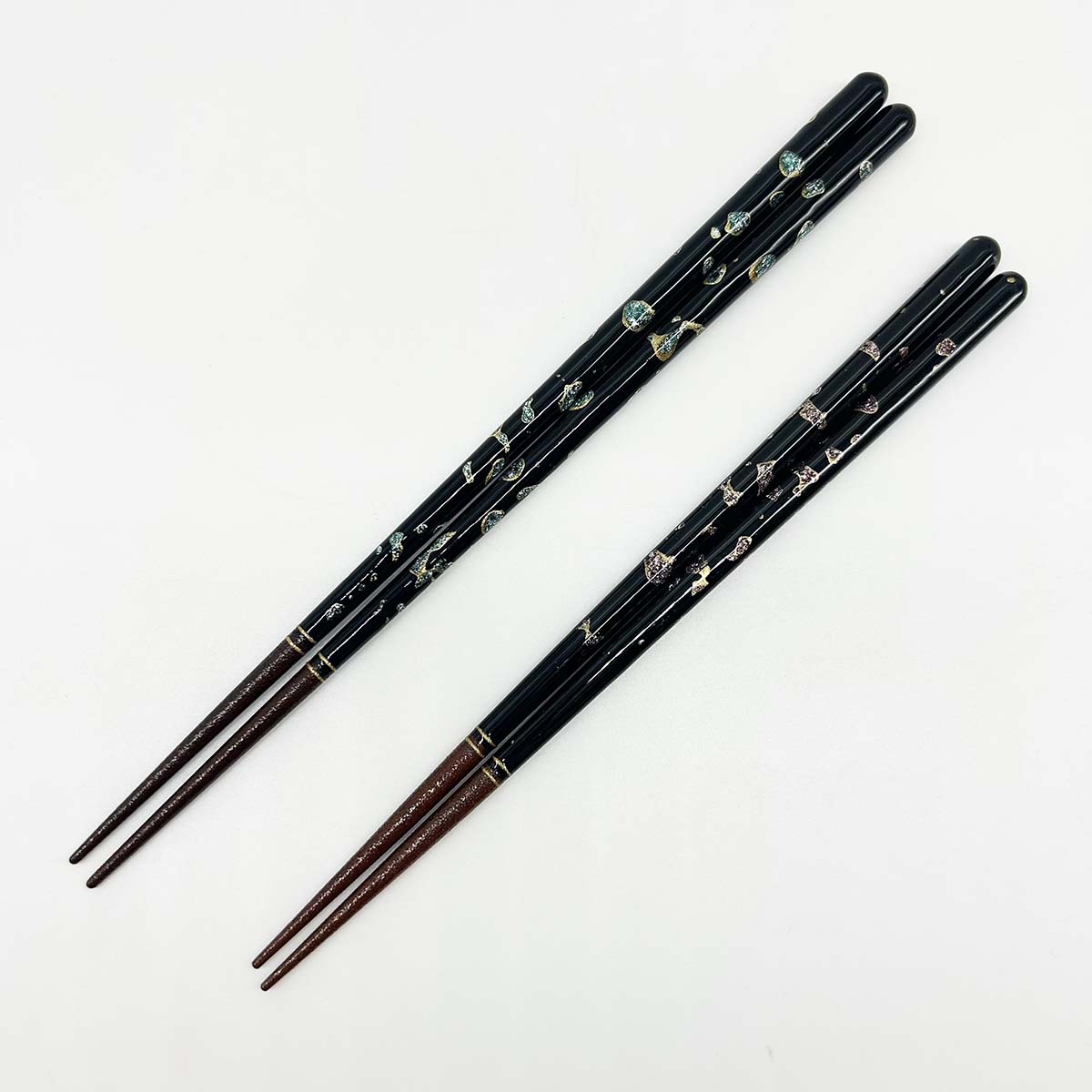 若狭塗箸 食洗機対応 星燦 23cm／21cm　全体