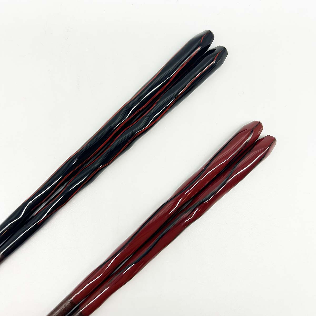 若狭塗箸 墨流し 23.5cm／21cm　持ち手