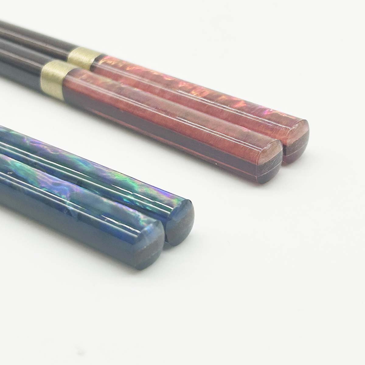 若狭塗箸 夢見月 23cm／21cm　上部