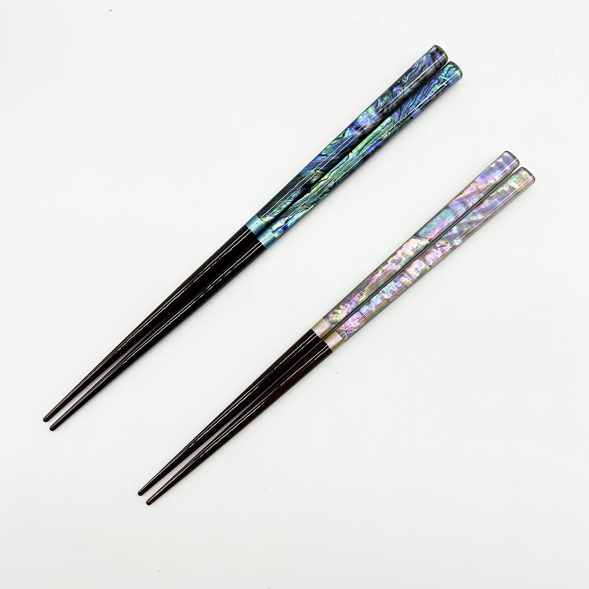 若狭塗箸 雅貝 23cm/21cm 全体