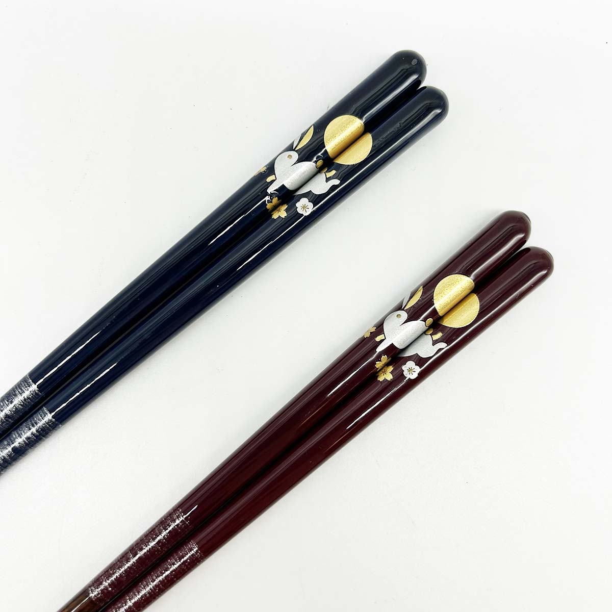 若狭塗箸 食洗機対応 水月兎 23cm/21cm 持ち手