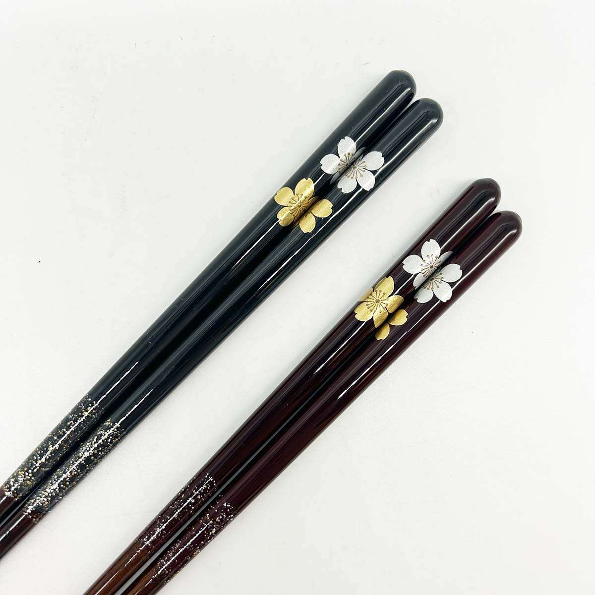 若狭塗箸 食洗機対応 金銀桜 23cm/21cm 持ち手