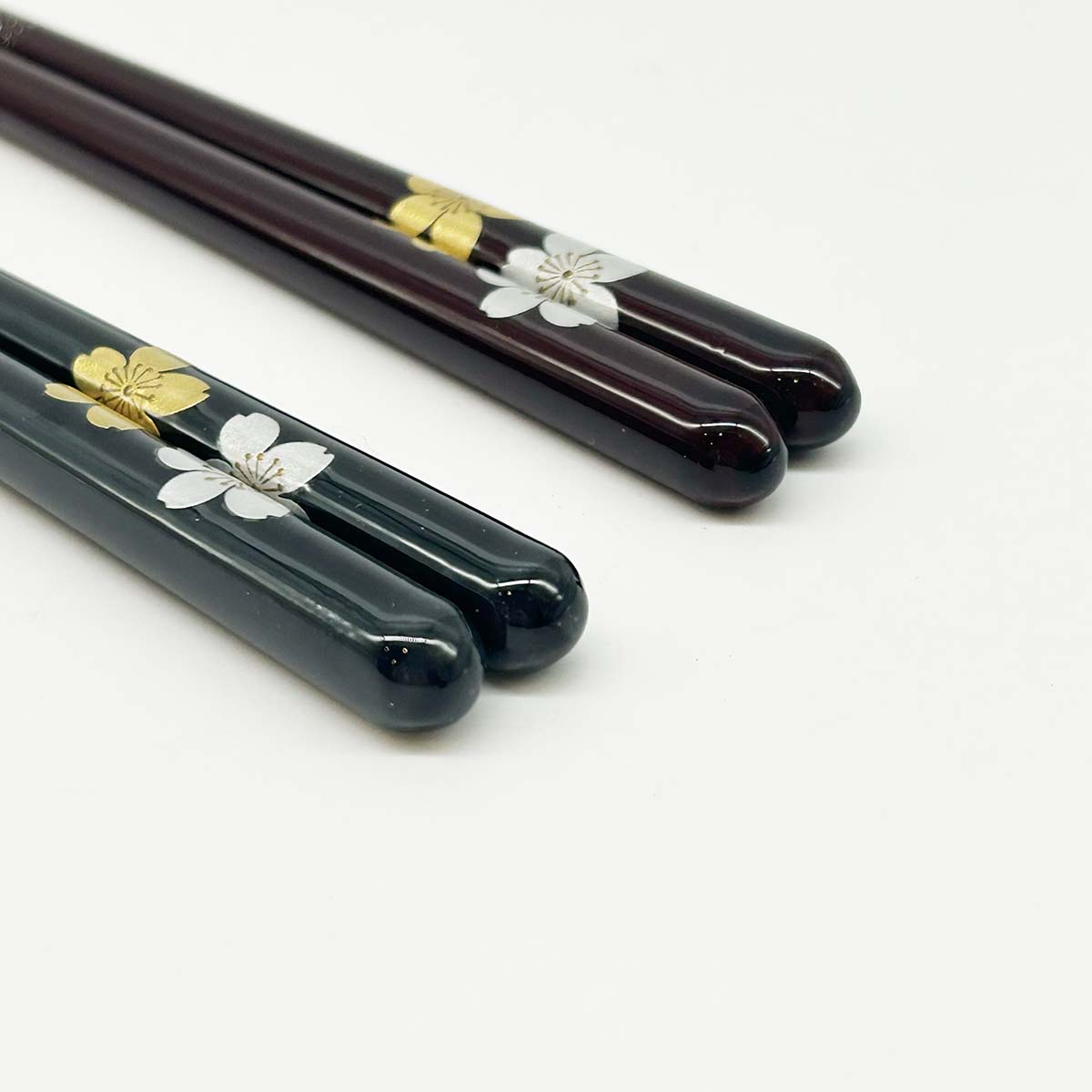 若狭塗箸 食洗機対応 金銀桜 23cm/21cm 上部