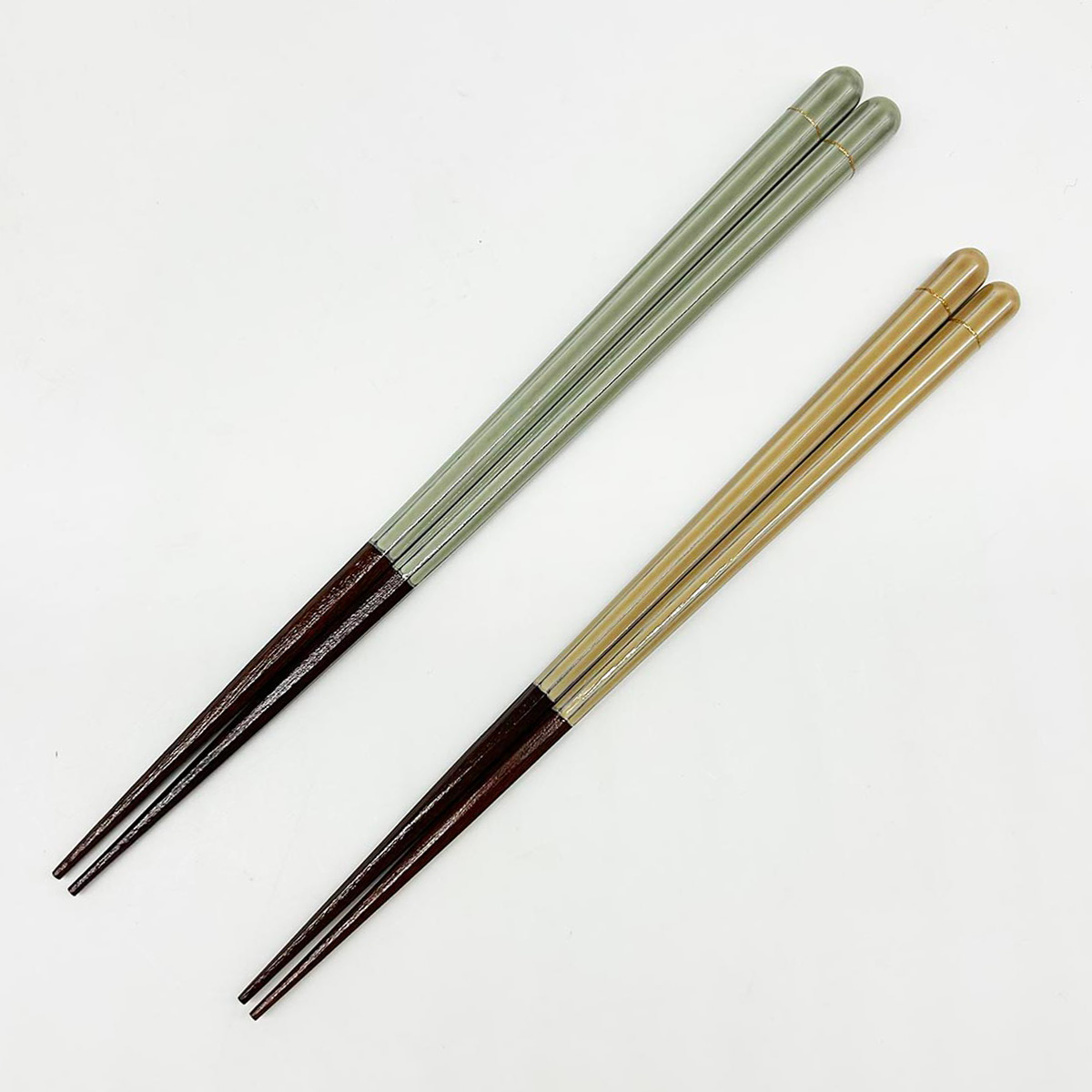 若狭塗箸 いおり 22.5cm/20.5cm 全体