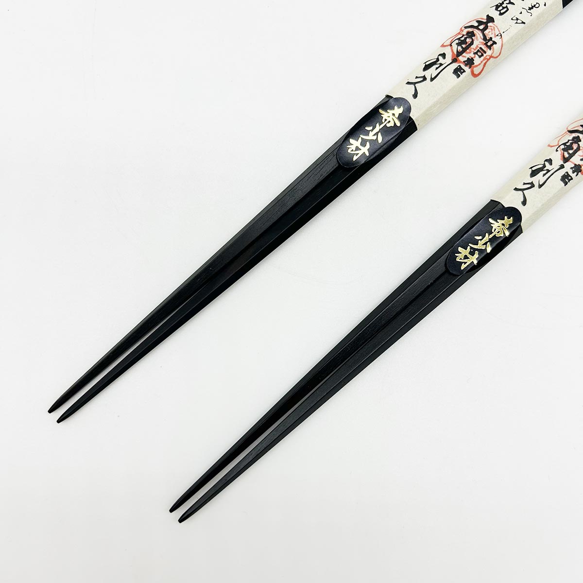 大黒屋江戸木箸 五角利久 縞黒檀