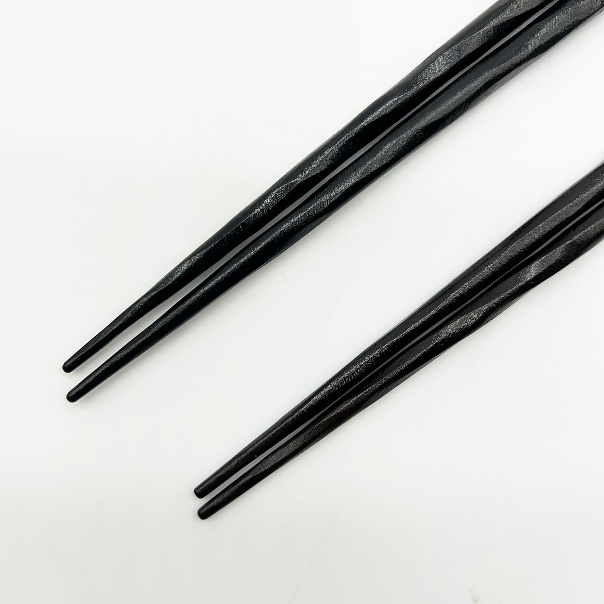 若狭塗箸 けずり箸 黒 23.5cm／21.5cm　箸先
