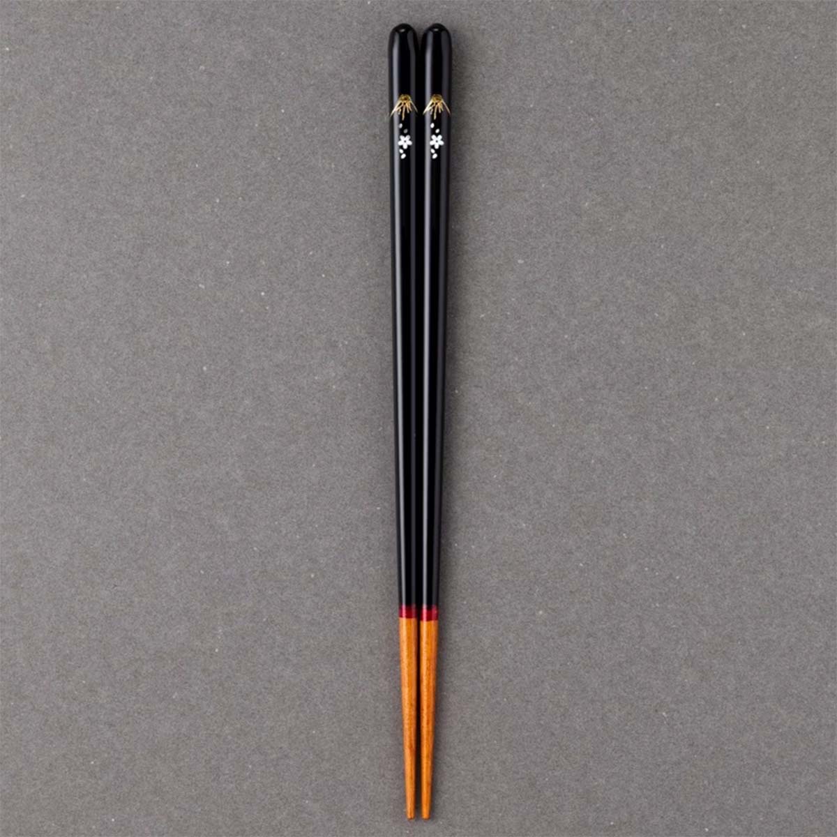 若狭塗 箸 結晶桜富士 食洗機対応