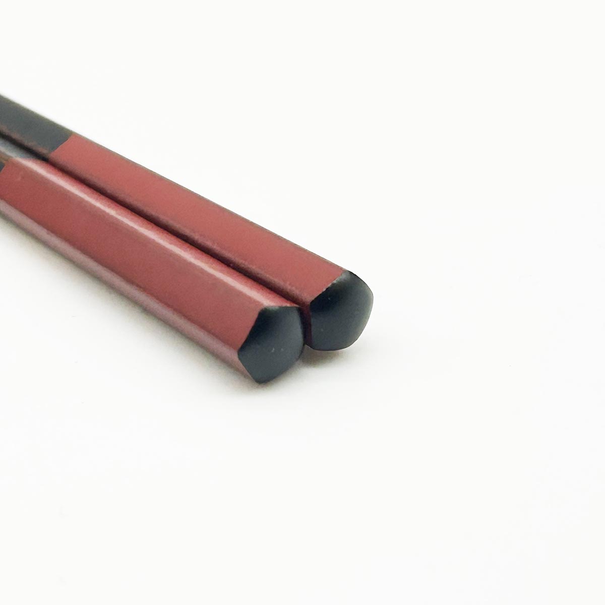 越前塗 えちぜん五角箸 木地呂 朱 16cm