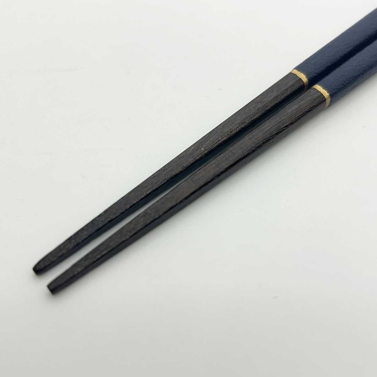 越前塗 先角箸 蒔地金ライン 23cm 各種