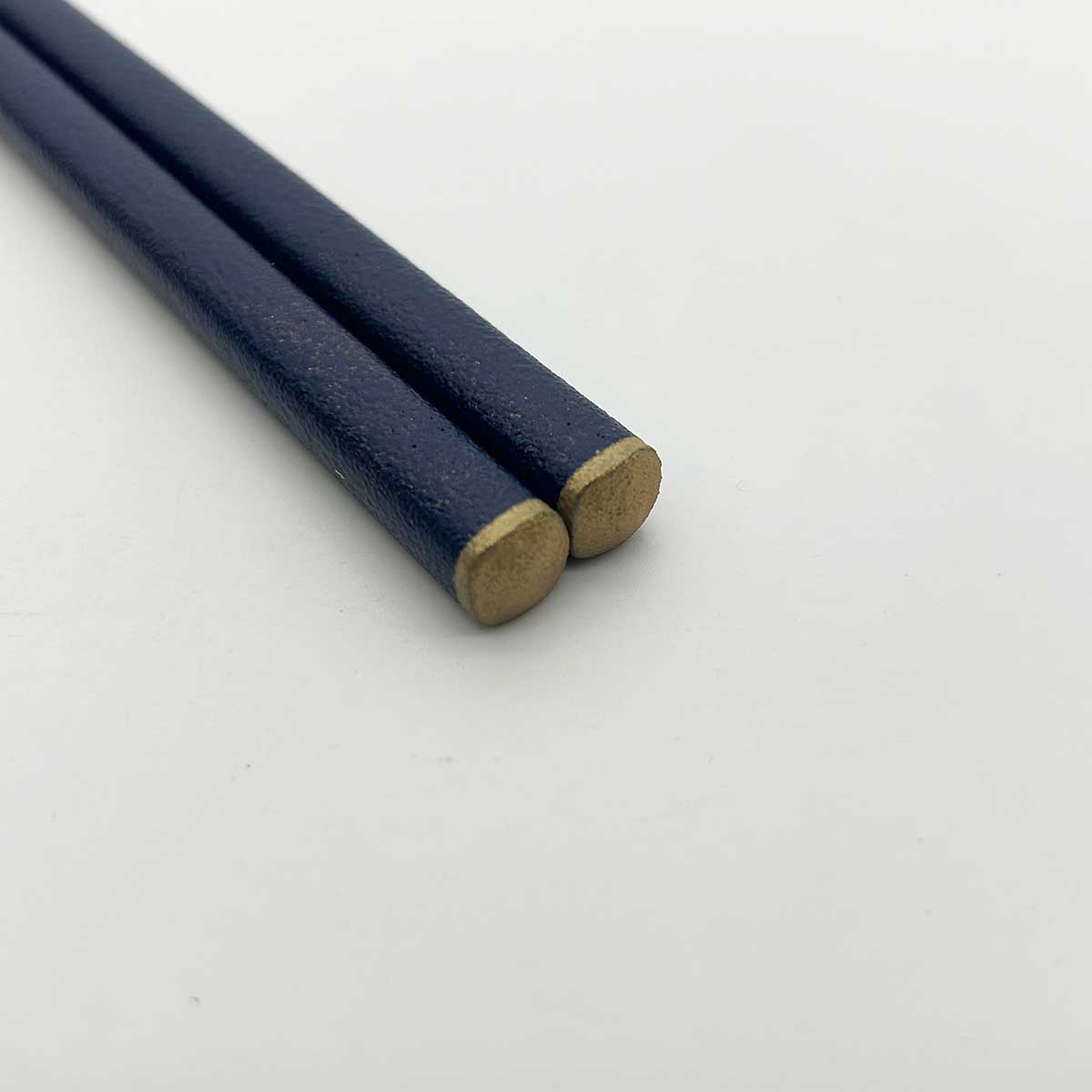 越前塗 先角箸 蒔地金ライン 23cm 各種