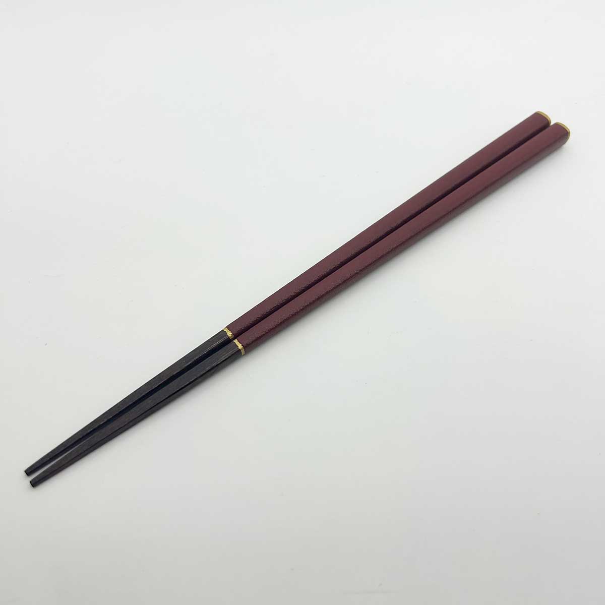 越前塗 先角箸 蒔地金ライン 23cm 各種