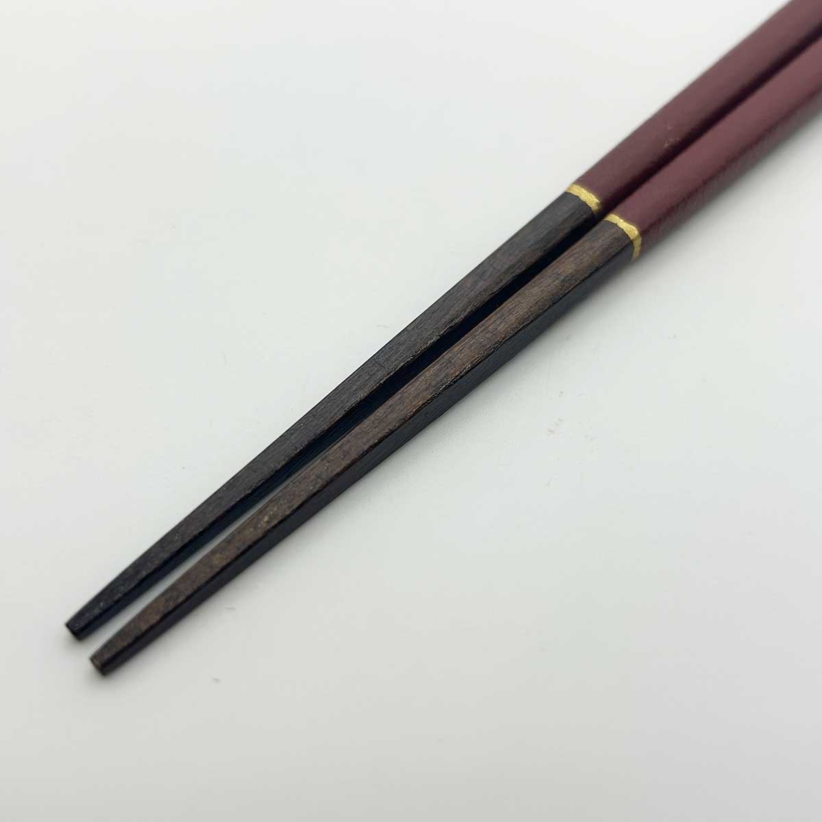 越前塗 先角箸 蒔地金ライン 23cm 各種