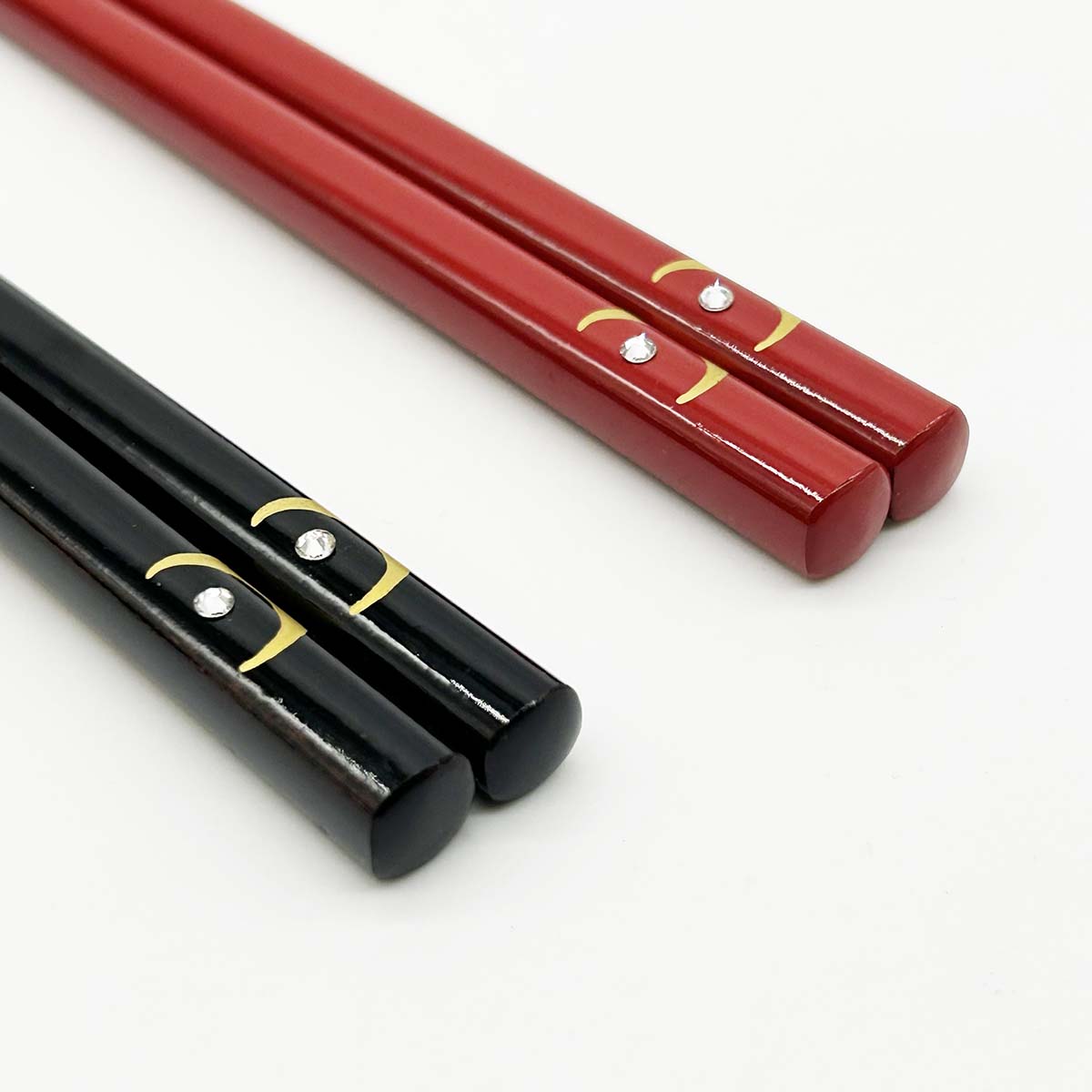 箸　三日月　スワロフスキー