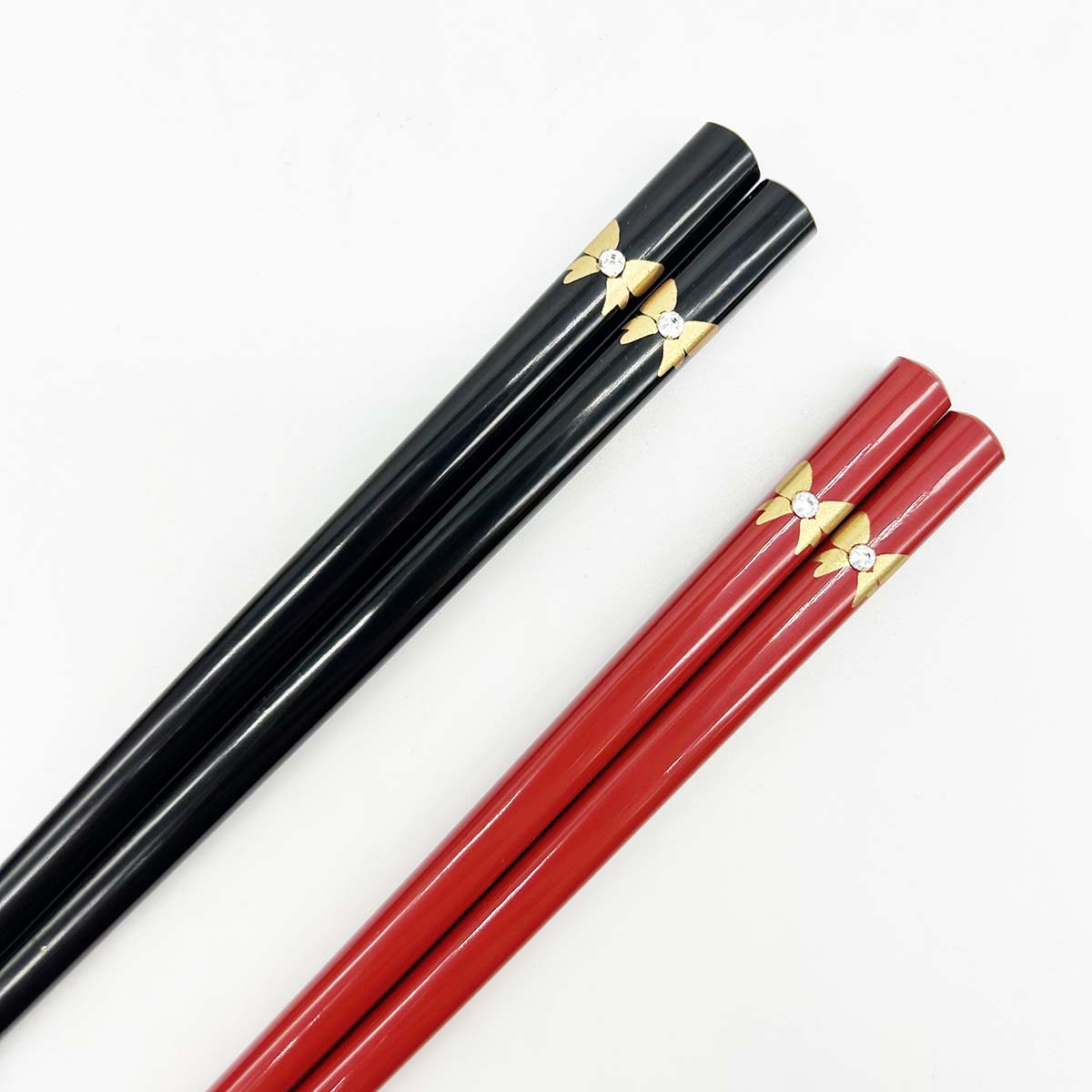 箸　リボン　スワロフスキー