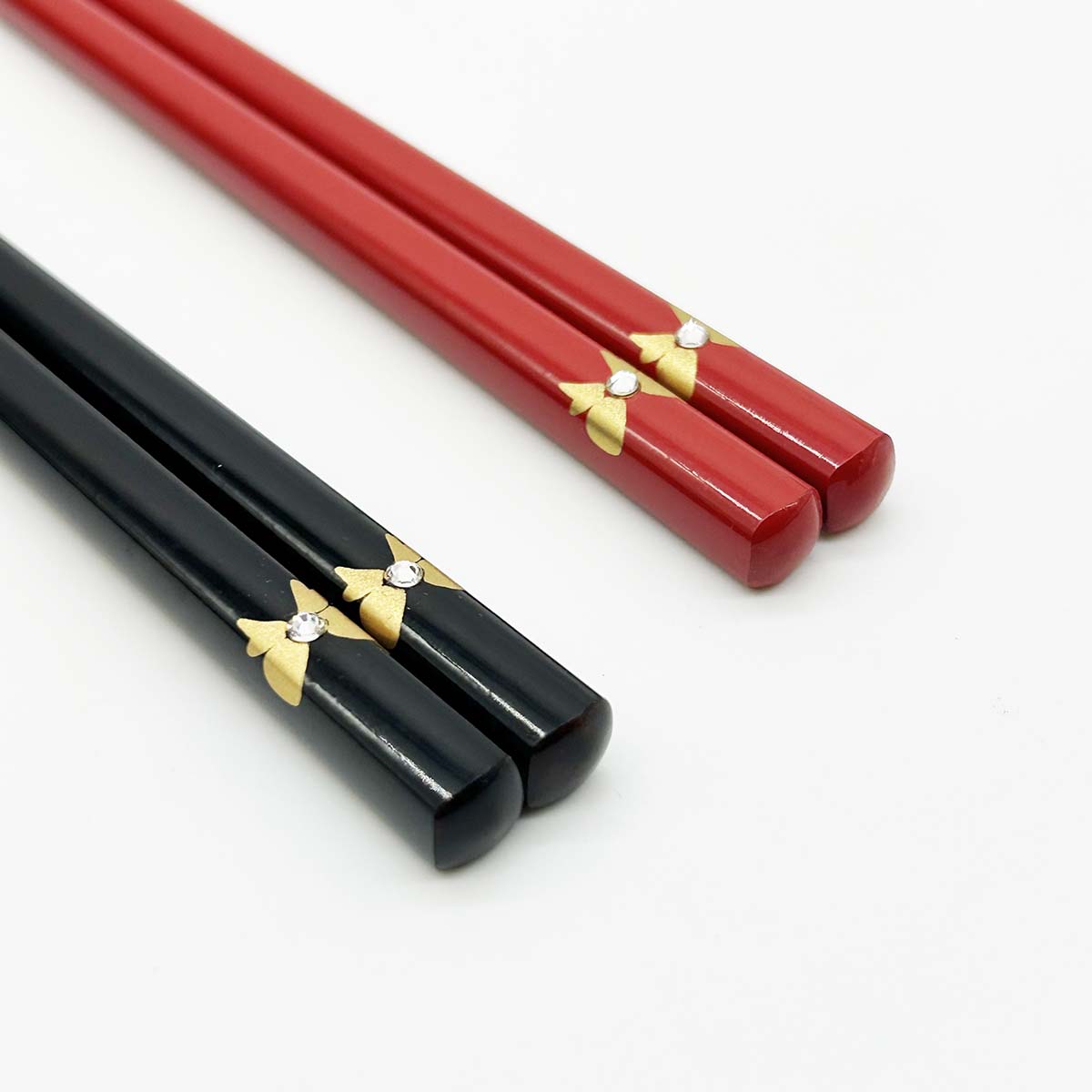 箸　リボン　スワロフスキー