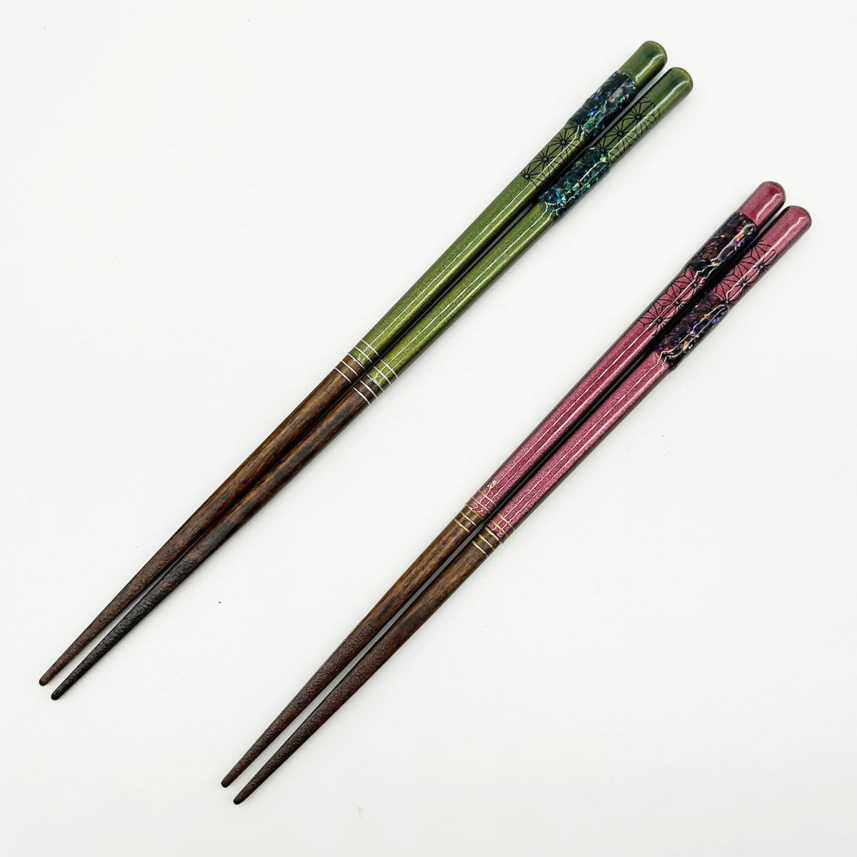 若狭塗 食洗機対応箸 至高 元禄　全体