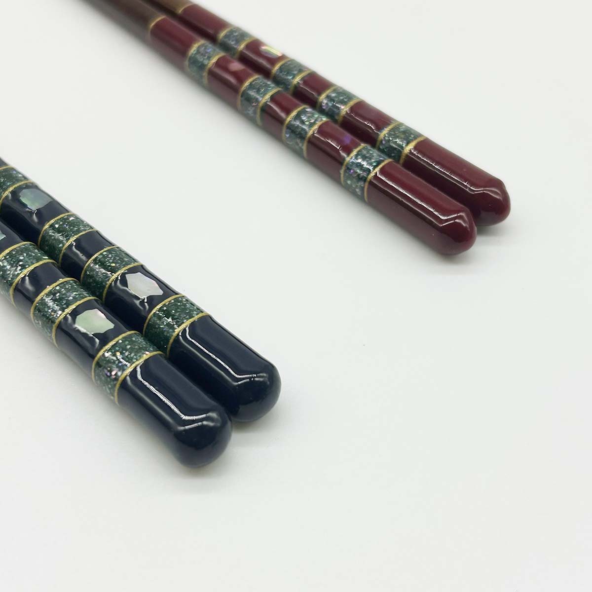 若狭塗 食洗機対応箸 至高 らでん 沖の石 上部