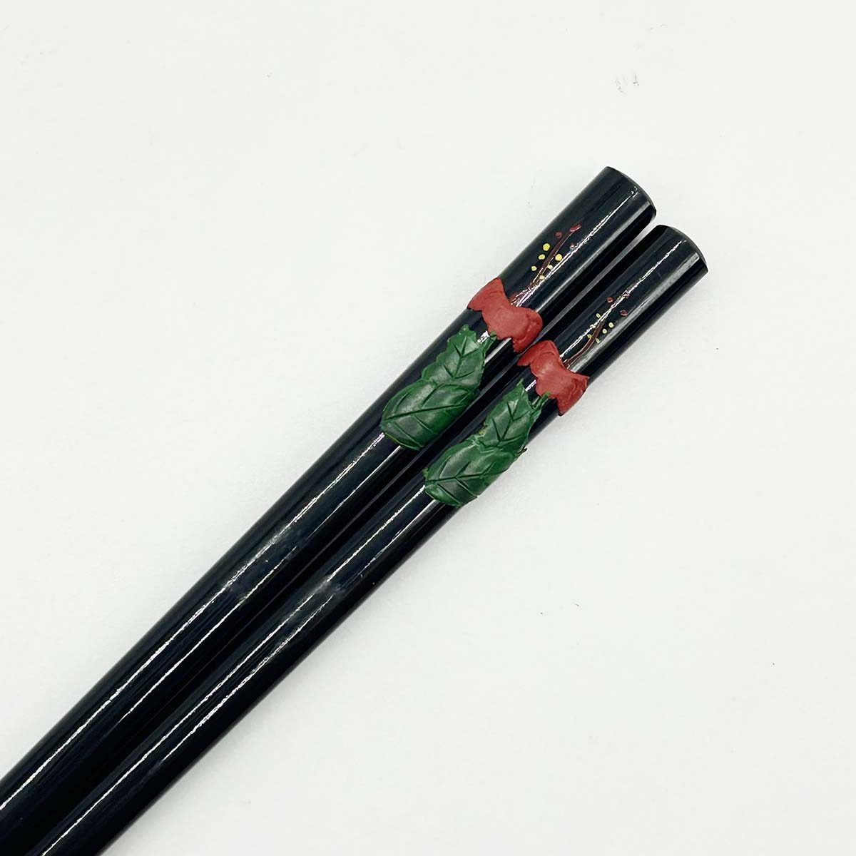 琉球漆器 箸 ハイビスカス 堆錦