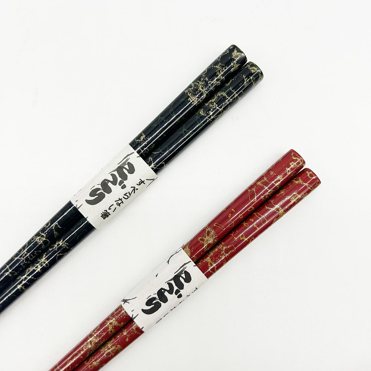 津軽塗箸 唐塗 こごり