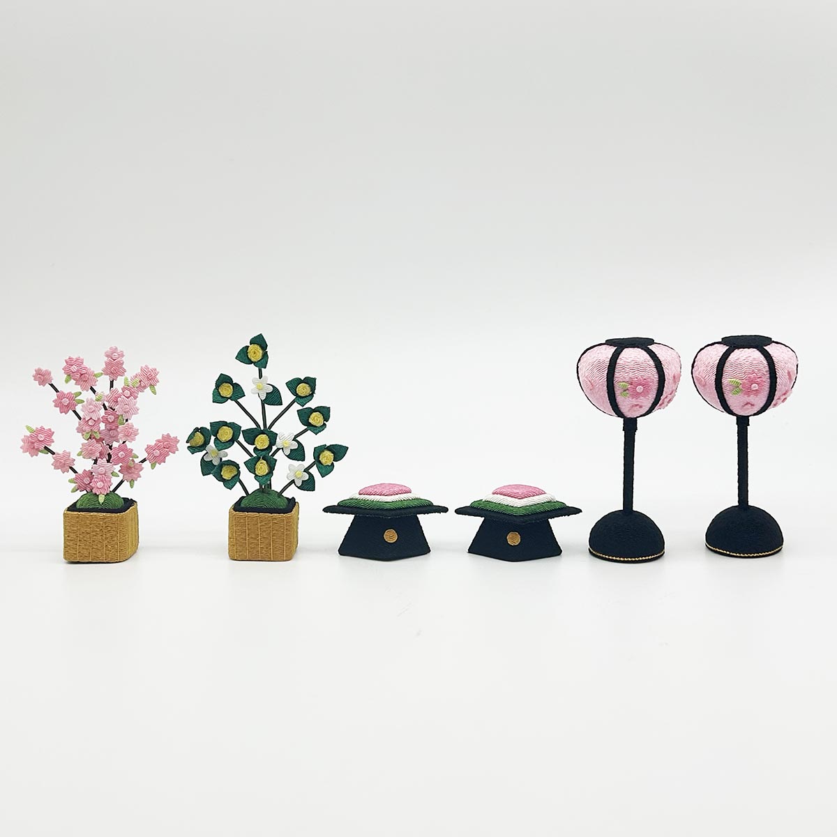 雛人形 リュウコドウ 1-330 卓上ミニ輪飾りわらべ雛