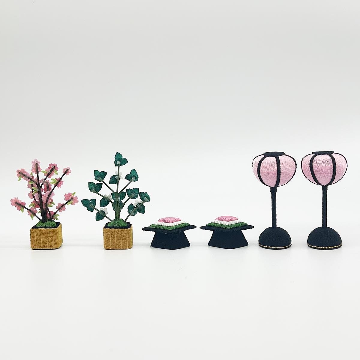 雛人形 リュウコドウ 1-330 卓上ミニ輪飾りわらべ雛