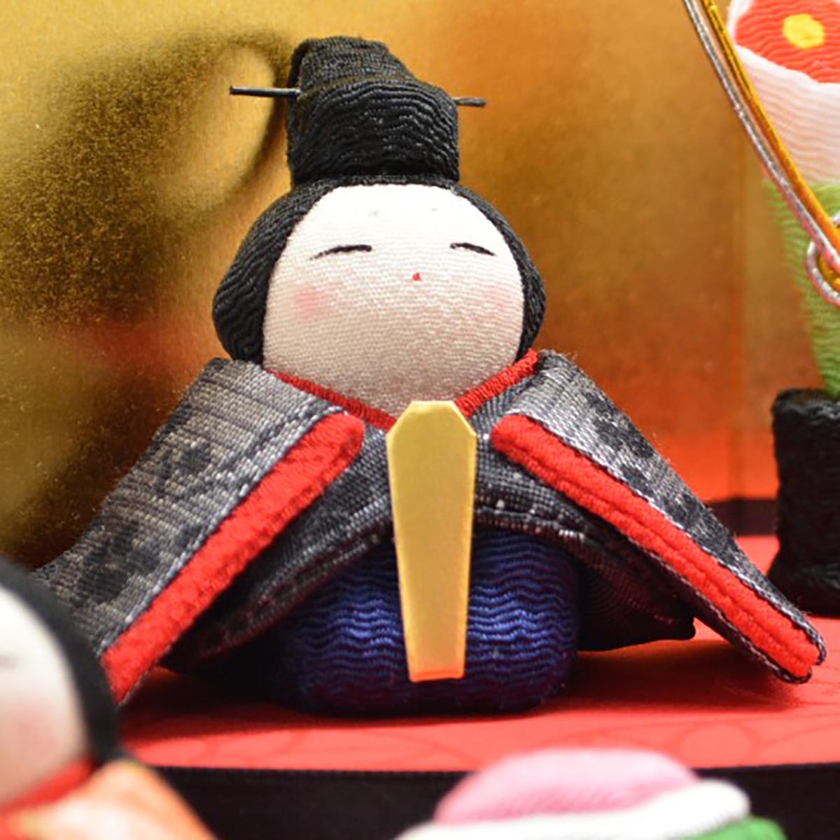 雛人形 リュウコドウ  1-344 扇面三段わらべ雛 10人揃い