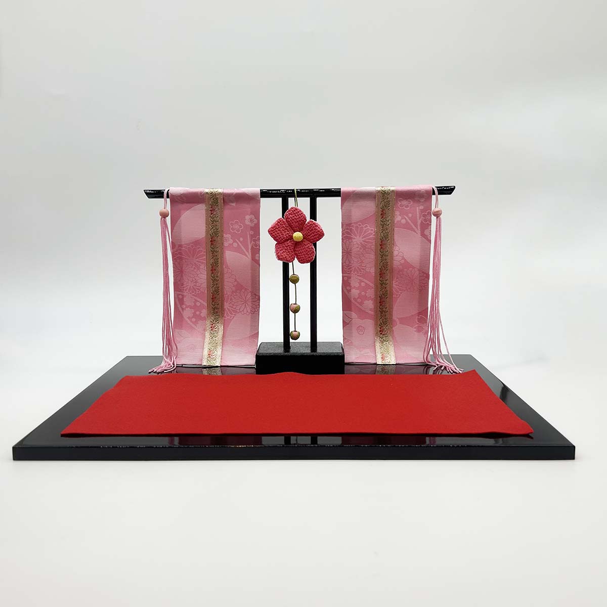 雛人形 リュウコドウ 1-490 花雅雛 桃花几帳付き