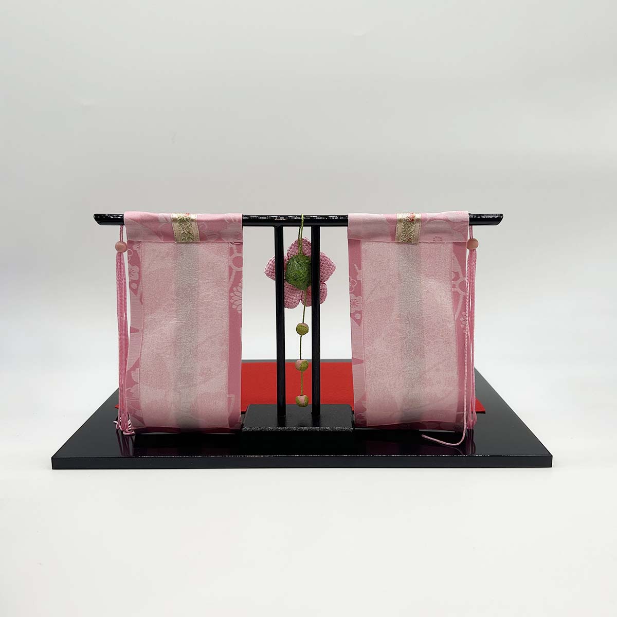 雛人形 リュウコドウ 1-490 花雅雛 桃花几帳付き