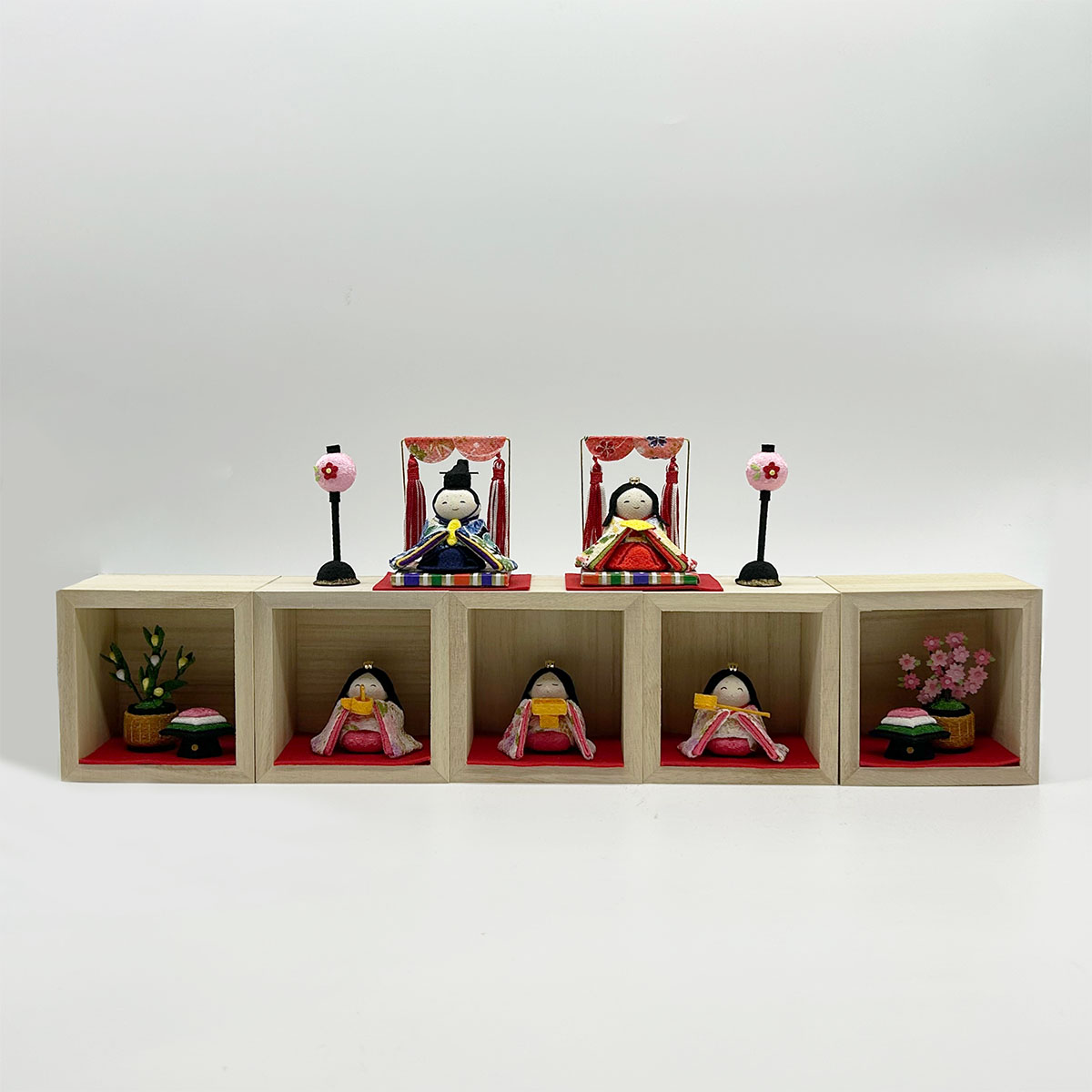 雛人形 リュウコドウ  1-794 箱段お飾りセット お雛さま