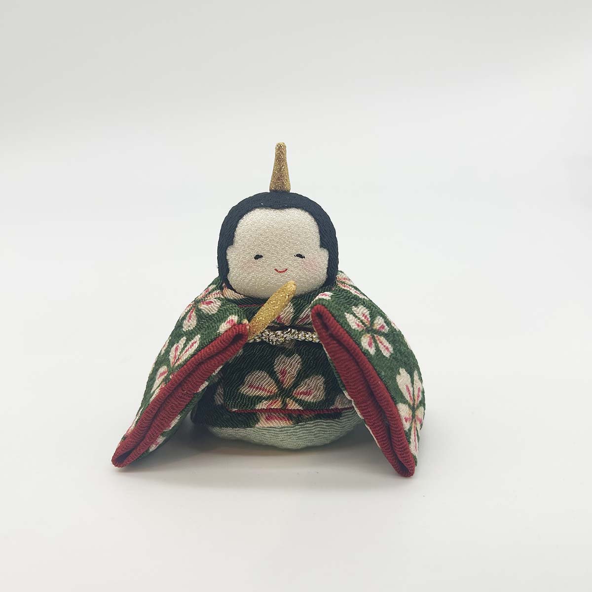 雛人形 リュウコドウ 1-884 ぽてりひな2人(桜) はんなり屏風付