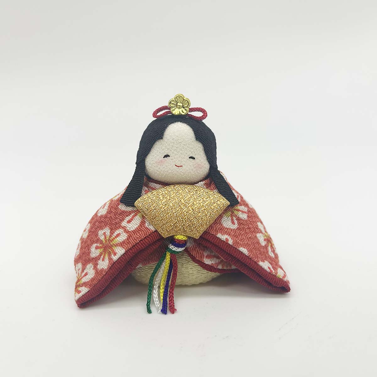 雛人形 リュウコドウ 1-884 ぽてりひな2人(桜) はんなり屏風付