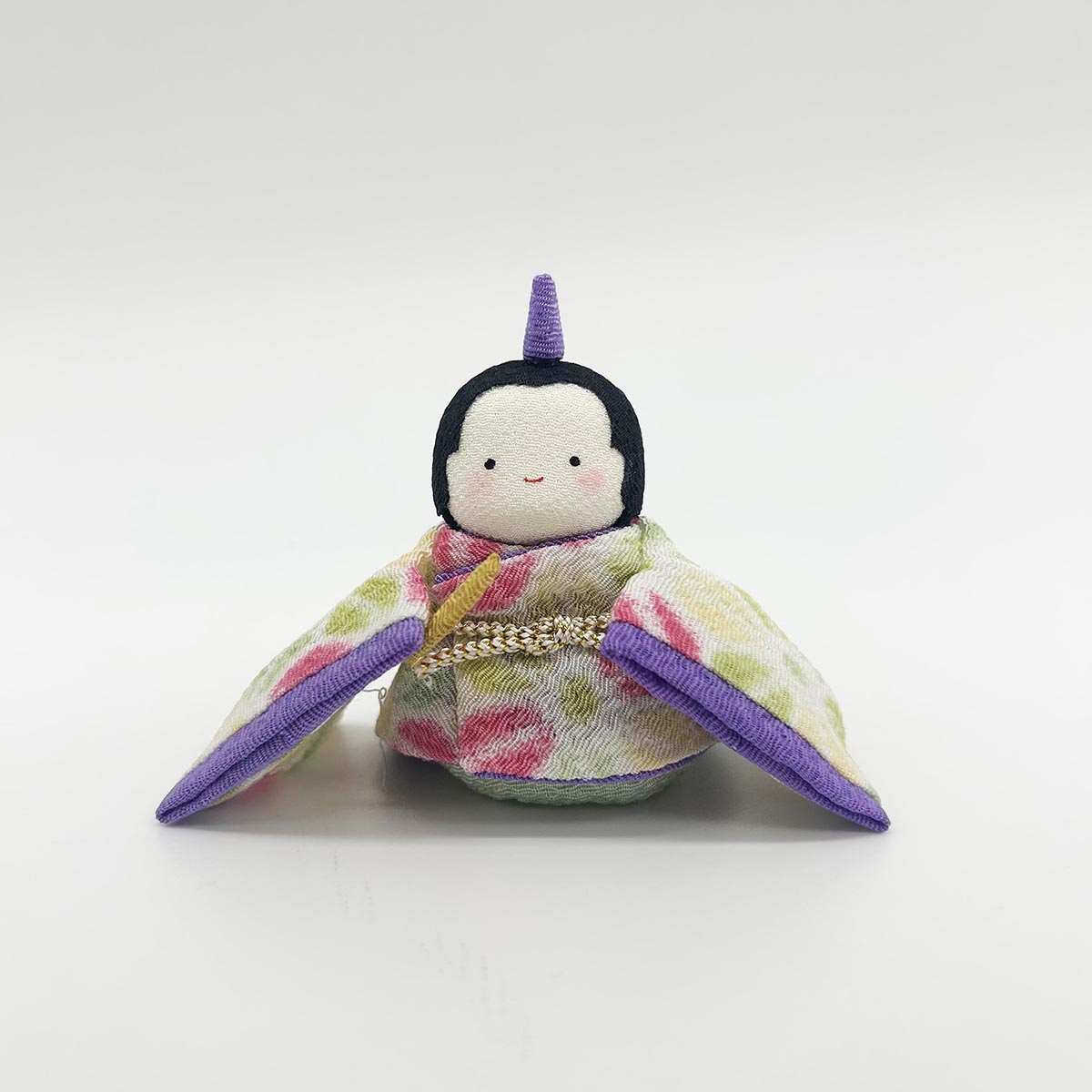 雛人形 リュウコドウ 1-888 ぽてりひな2人(麻の葉) 桜几帳付