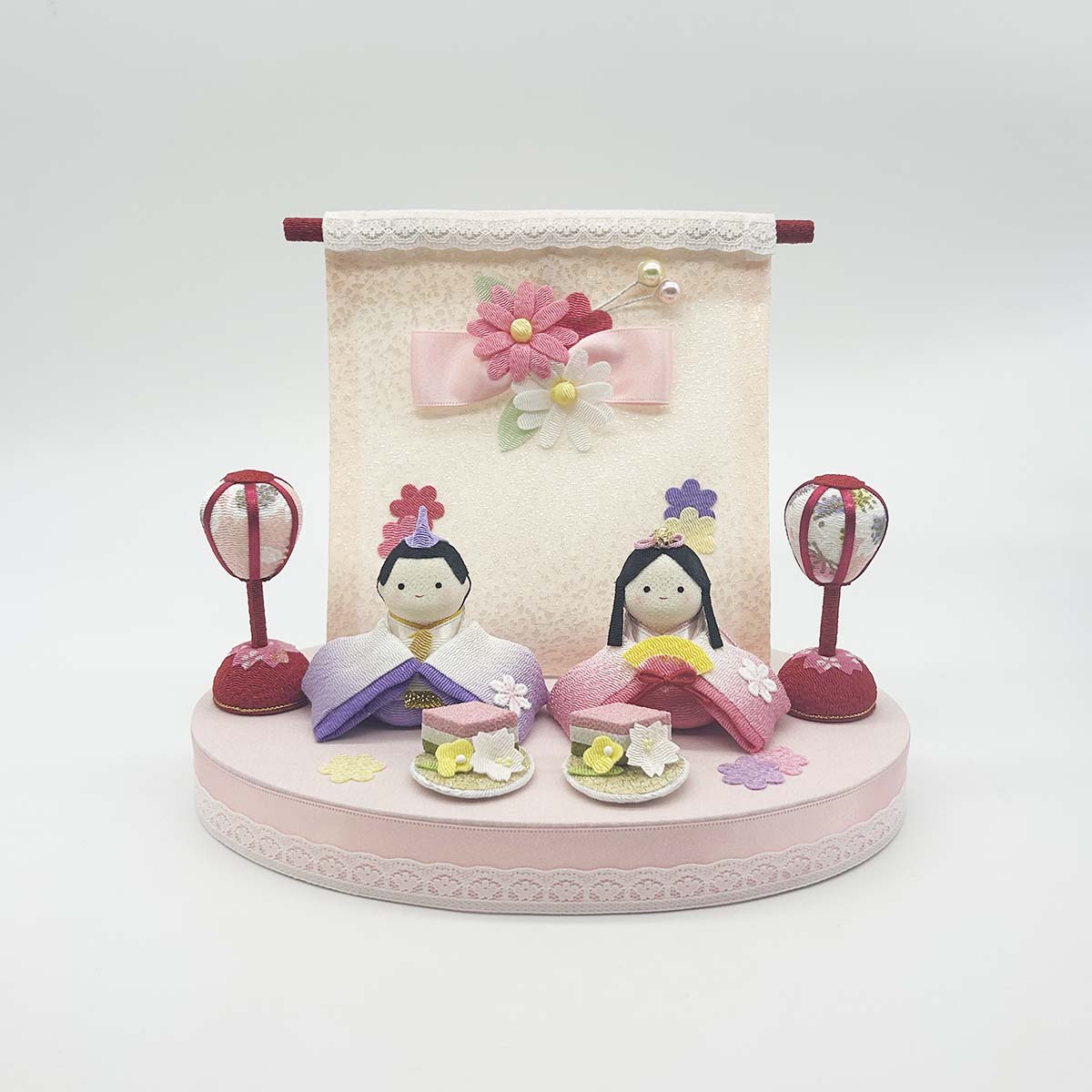 雛人形 リュウコドウ 1-931 ちいさな おはなのおひなさま(2人)