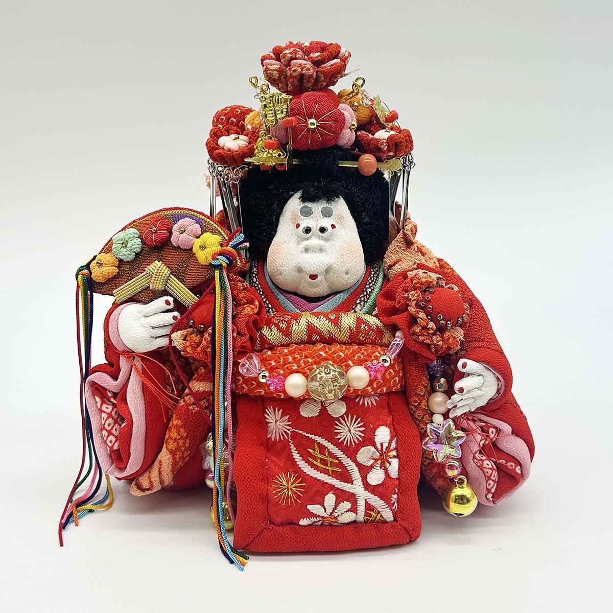 上原装子 古布創作人形 おひなちゃま ミニ立