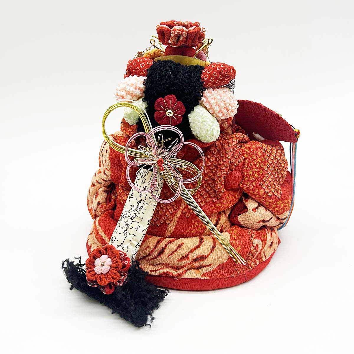 上原装子 古布創作人形 おひなちゃま ミニ立