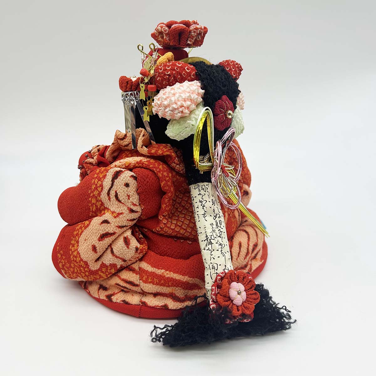 上原装子 古布創作人形 おひなちゃま ミニ立