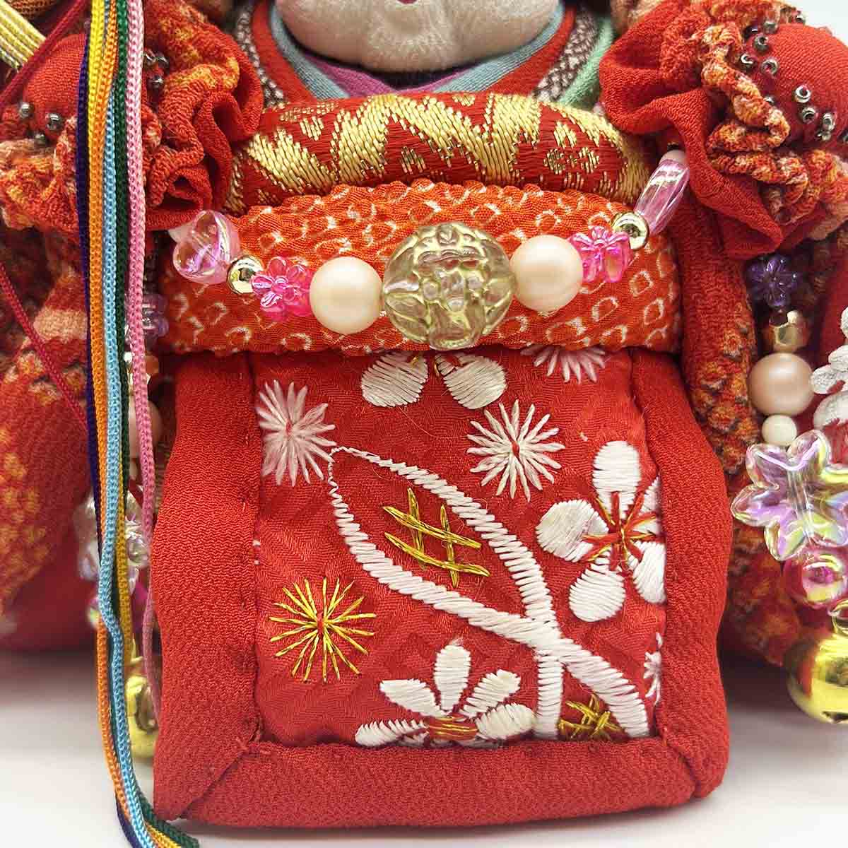 上原装子 古布創作人形 おひなちゃま ミニ立